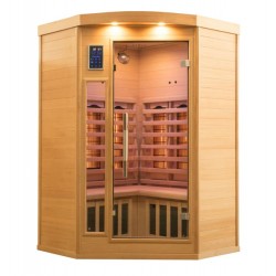 Infrarotsauna Apollon Quartz Eckmodell für 23 Personen Moderne Wärmekabine