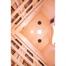 Infrarotsauna Apollon Quartz Eckmodell für 23 Personen Moderne Wärmekabine