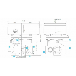 Rückspülautomatik BADU OmniTronic mit Badu Mat R 41/3 A, RP 1 1/2" 230 V