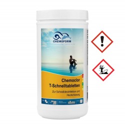Chemoclor T quick chlorine tablets SDIC for pools Chemoform 1 kg