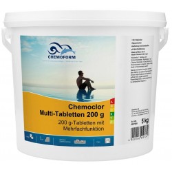Chemoclor T quick chlorine tablets 20 g for pools Chemoform 5 kg
