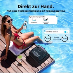 Poolroboter WYBOT C2 VISION Akku Poolreiniger mit APP