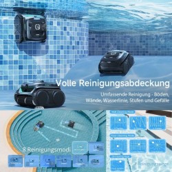 Poolroboter WYBOT C2 VISION Akku Poolreiniger mit APP