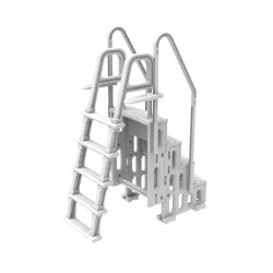 Poolzubehör OKU Pooltreppe 4-stufig &amp;amp; 5-stufige Poolleiter aus Kunststoff für Aufstellpools
