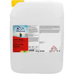 pH-Regulierung Pool pH-Plus Flüssig 45% pH Wert Heber Chemoform 25Kg