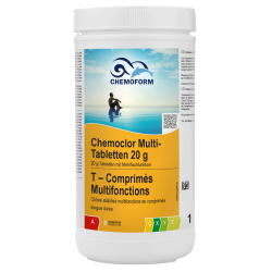 Poolchemie Multifunktion Chemoclor Multifunktionstabletten 20 g für Pool Chemoform 1 kg