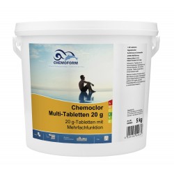 Poolchemie Multifunktion Chemoclor Multifunktionstabletten 20 g für Pool Chemoform 5 kg