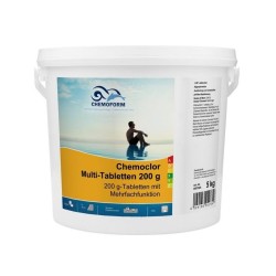 Poolchemie Multifunktion Chemoclor Multifunktionstabletten 200 g für Pool Chemoform 5 kg