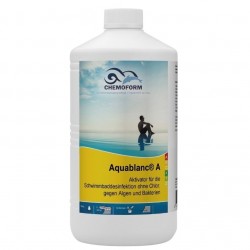 Aquablanc A algaecide for pools Chemoform 1 L